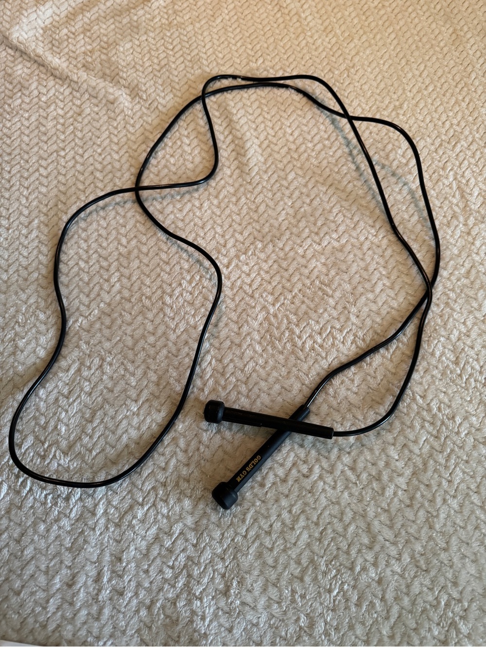 Black Jump Rope‎ - Lightweight Fitness Cord Gold’s Gym